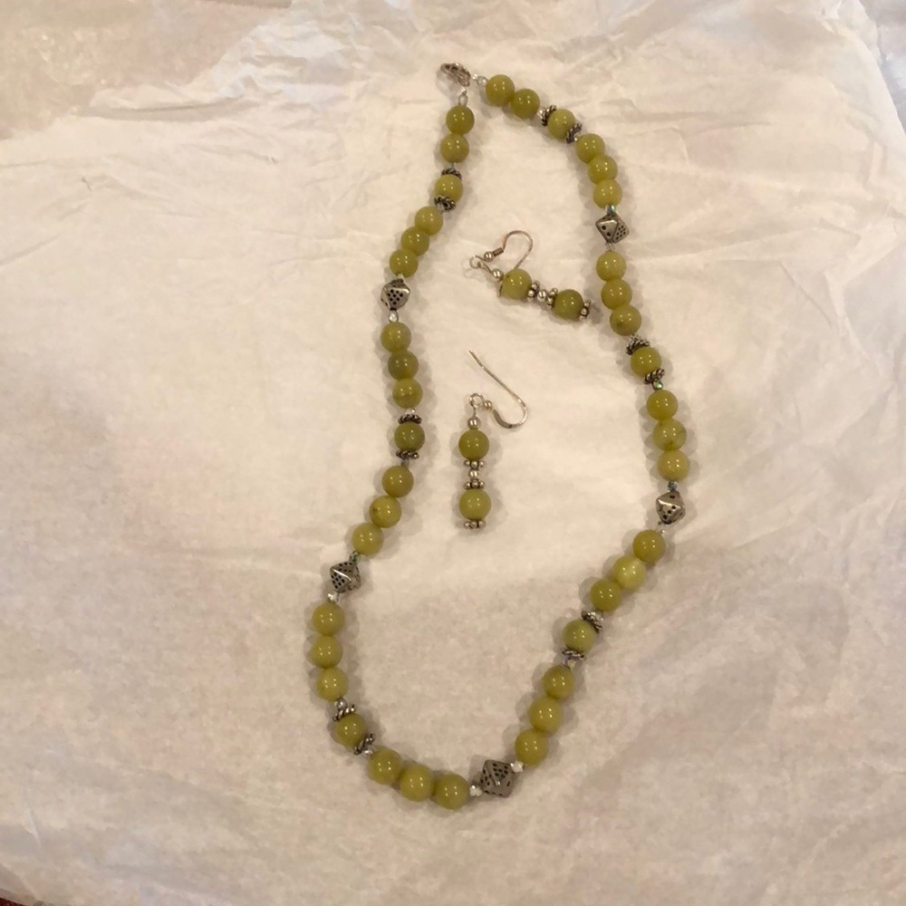 Necklace and earrings